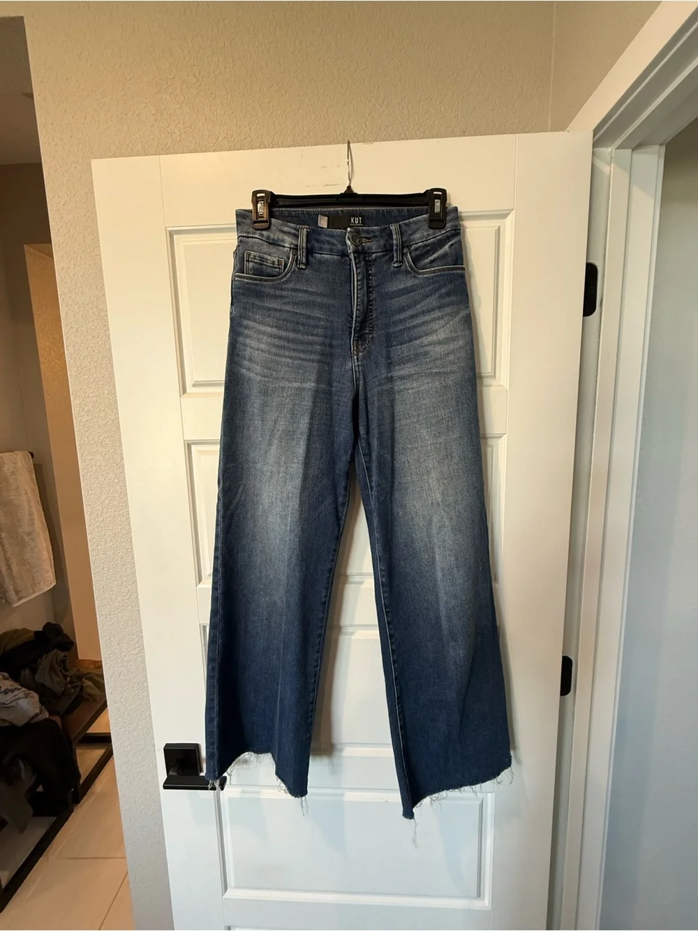 Kut from the Kloth Faded Blue Wide-Leg Jeans - Sz 0L - Picture 5 of 5